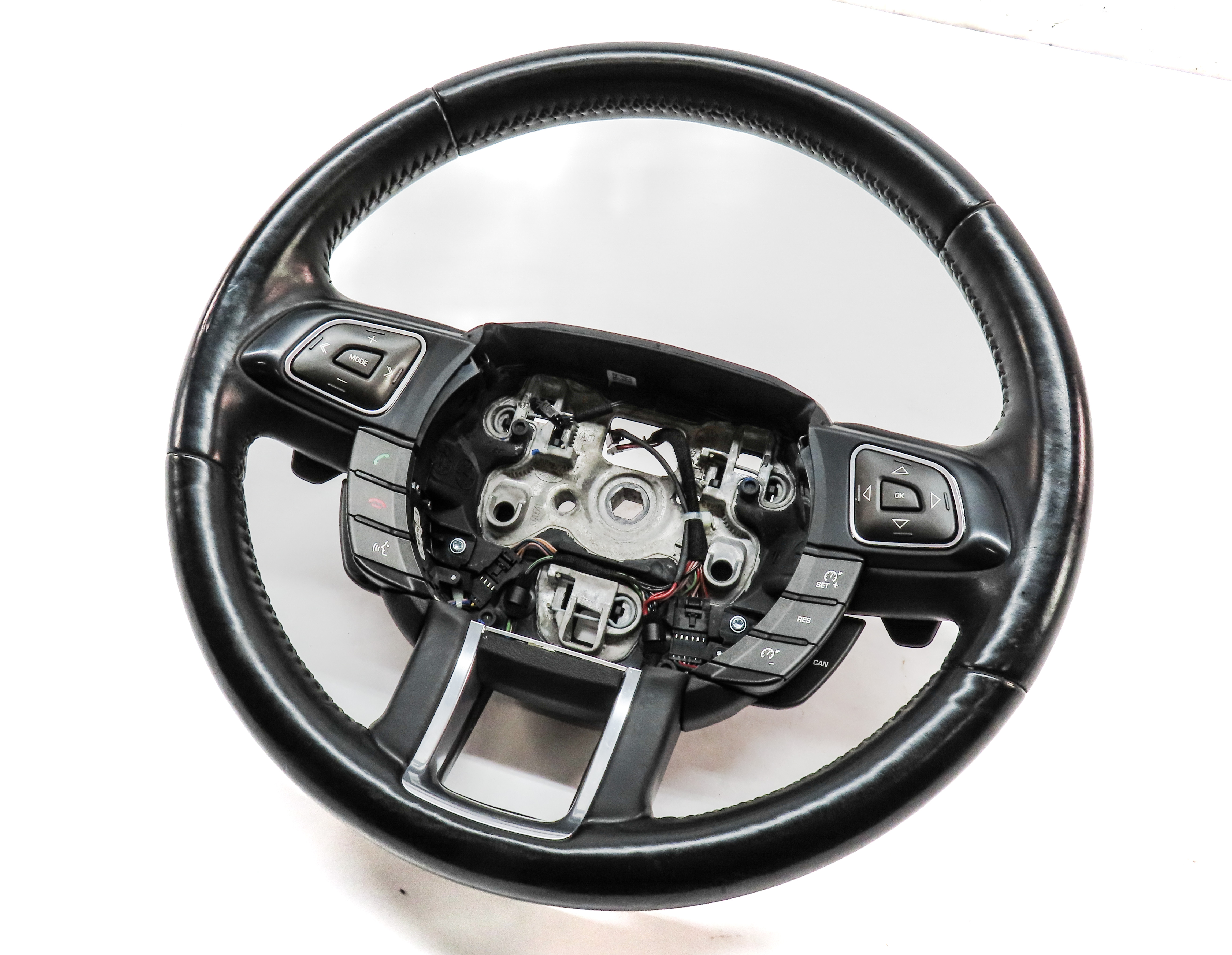 12-19 RANGE ROVER EVOQUE L538 STEERING WHEEL w/HEAT MEDIA CONTROL BUTTONS(BLACK) — exact item pictured